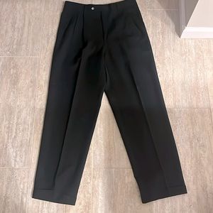Raffaello black pleated dress pants
